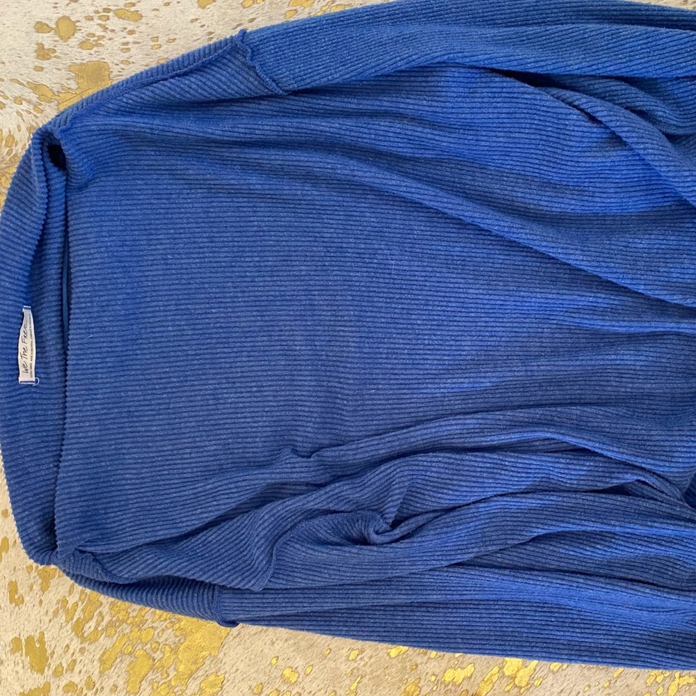 Blue free people sweater!